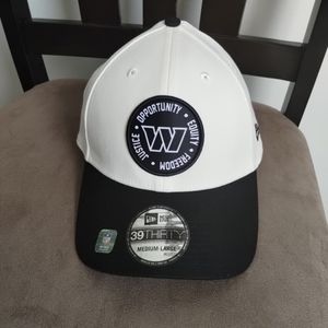 L /Medium  Washington Commanders New Era 3930 Flex Hat INSPIRE CHANGE Freedom